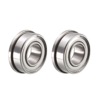 Harfington Flange Deep Groove Ball Bearings Inch Double Shielded Chrome Steel