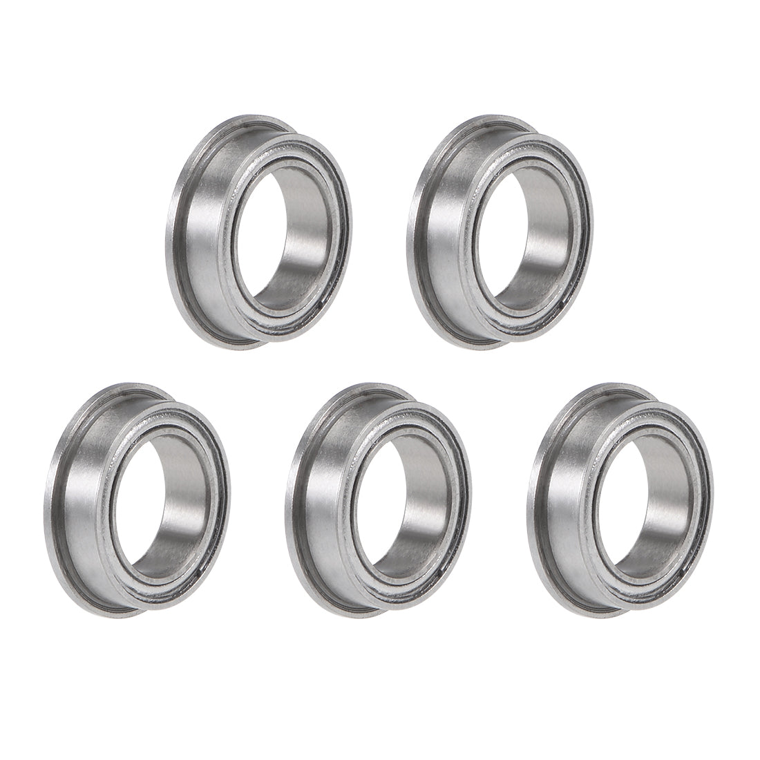 Harfington Miniature Flange Deep Groove Ball Bearings Double Shielded Chrome Steel