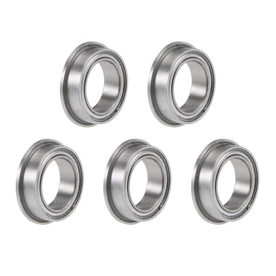 Harfington Miniature Flange Deep Groove Ball Bearings Double Shielded Chrome Steel