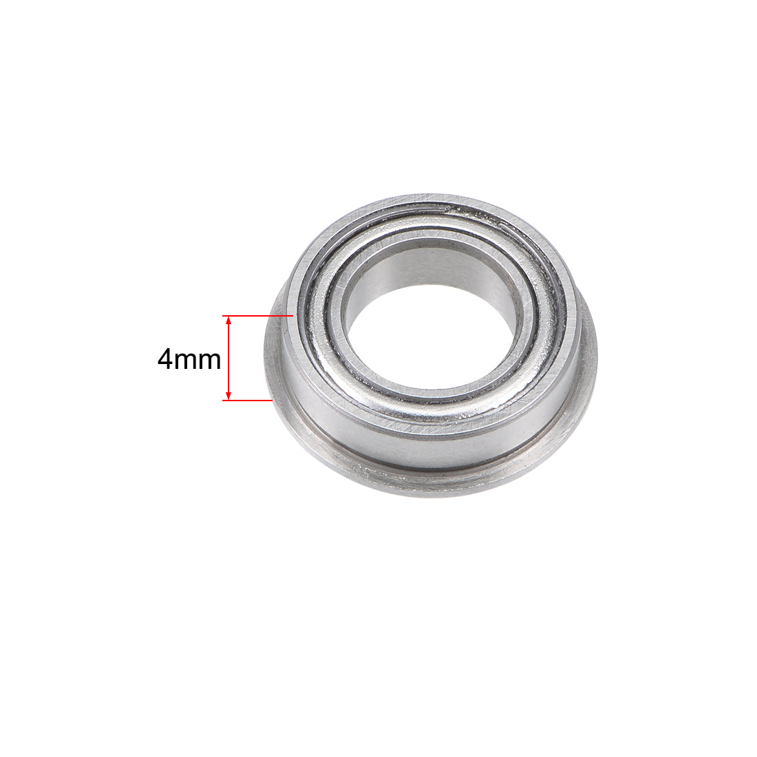 Harfington Miniature Flange Deep Groove Ball Bearings Double Shielded Chrome Steel