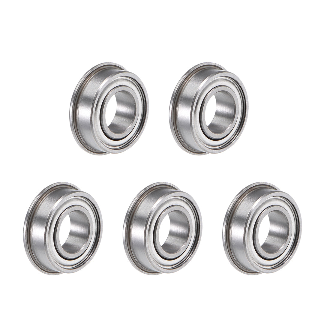 Harfington Miniature Flange Deep Groove Ball Bearings Double Shielded Chrome Steel