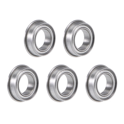 Harfington Miniature Flange Deep Groove Ball Bearings Double Shielded Chrome Steel
