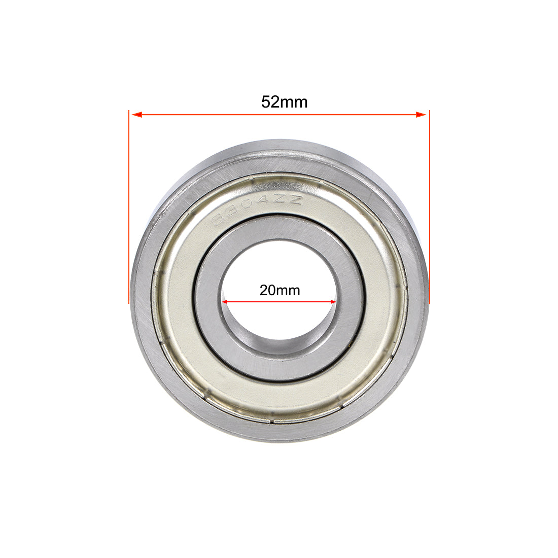 Harfington 6304ZZ Deep Groove Ball Bearing 20x52x15mm Double Shielded Chrome Steel Bearings
