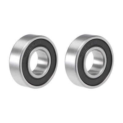 Harfington Deep Groove Ball Bearings Metric Double Seal Chrome Steel ABEC1 Z2