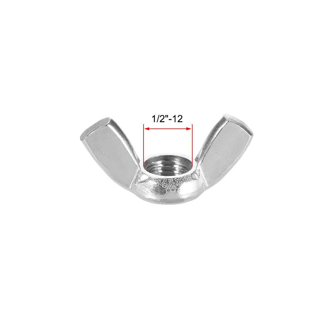 Harfington Imperial Wing Nuts, Carbon Steel Zinc Plated Hand Twist Tighten Ear Butterfly Nut, 10 Pcs