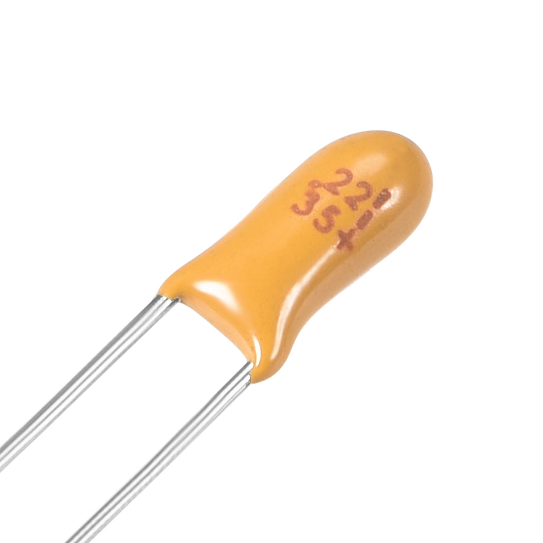 Harfington 0.22uF Tantalum Capacitor, 35V 2 Pin Yellow Radial Dipped Tantalum Bead Capacitors 5pcs