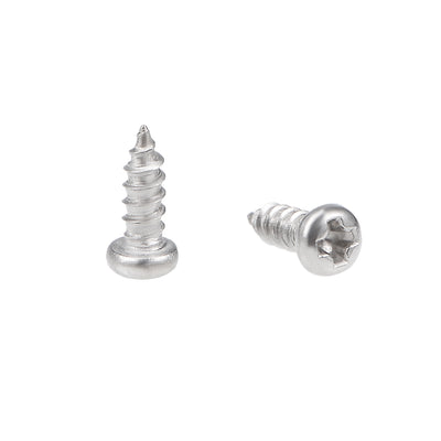 Harfington Self Tapping Screws Phillips Pan Head Screw 316 Stainless Steel Fasteners Bolts 50 Pcs