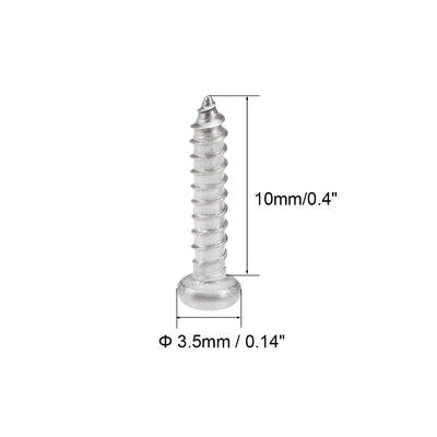 Harfington Self Tapping Screws Phillips Pan Head Screw 316 Stainless Steel Fasteners Bolts 50 Pcs