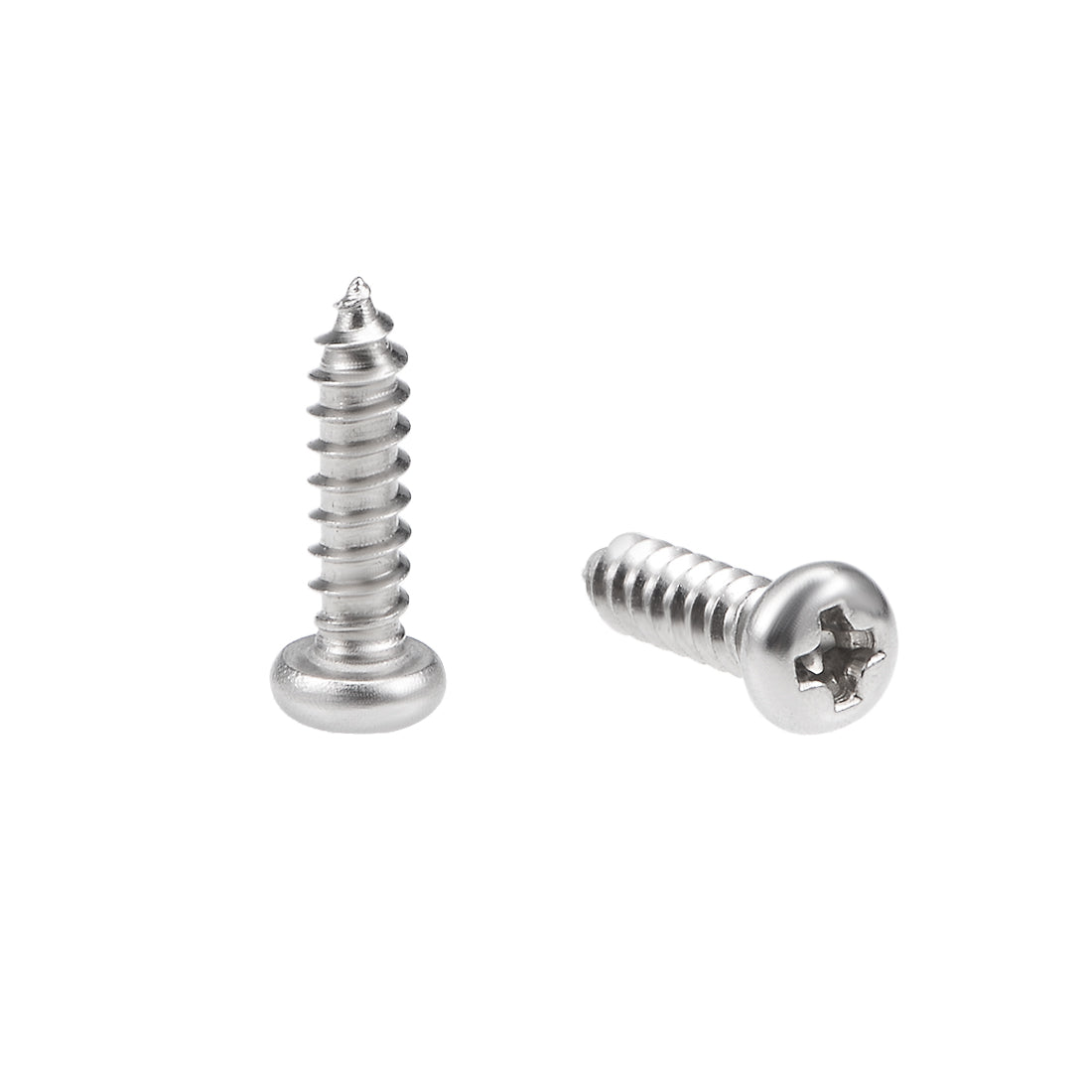 Harfington Self Tapping Screws Phillips Pan Head Screw 316 Stainless Steel Fasteners Bolts 50 Pcs