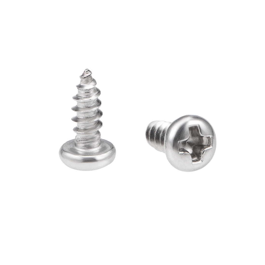 Harfington Self Tapping Screws Phillips Pan Head Screw 316 Stainless Steel Fasteners Bolts 50 Pcs