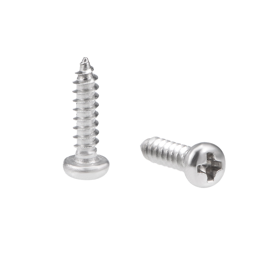 Harfington Self Tapping Screws Phillips Pan Head Screw 316 Stainless Steel Fasteners Bolts 50 Pcs