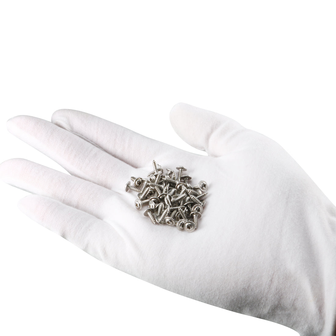 Harfington Self Tapping Screws Phillips Pan Head Screw 304 Stainless Steel Fasteners Bolt 50Pcs