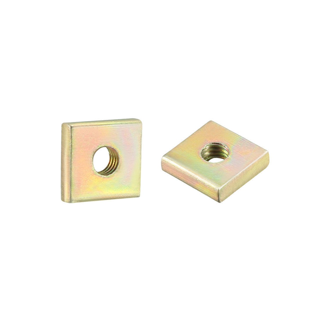 Harfington Carbon Steel Yellow Zinc Plated Square Nuts