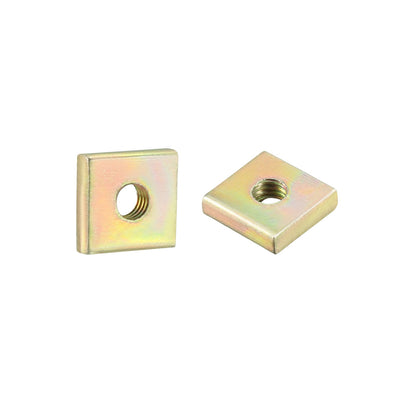 Harfington Carbon Steel Yellow Zinc Plated Square Nuts