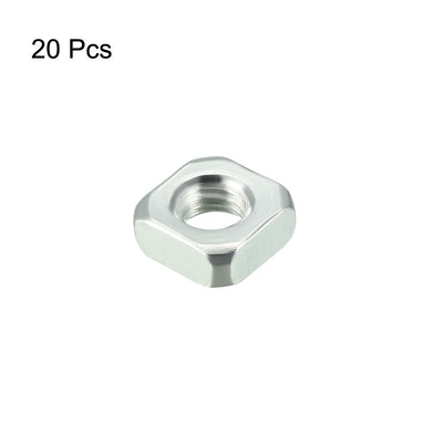 Harfington Carbon Steel Yellow Zinc Plated Square Nuts