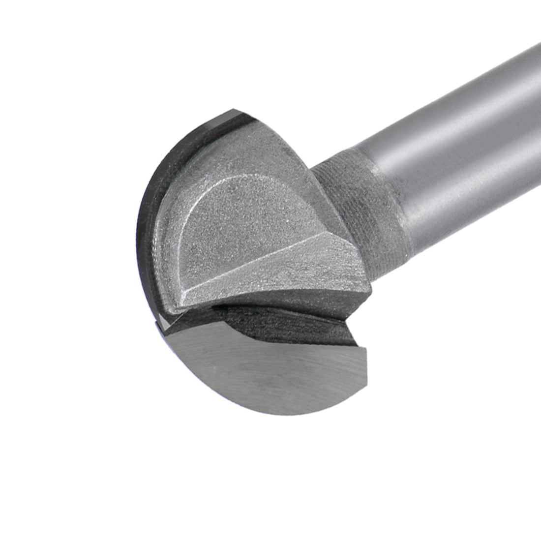 Harfington Router Bit 1/2" Shank 1-1/4" Cutting Dia. Core Box 2 Flutes Carbide for Carpentry Woodworking Milling Cutter Tool