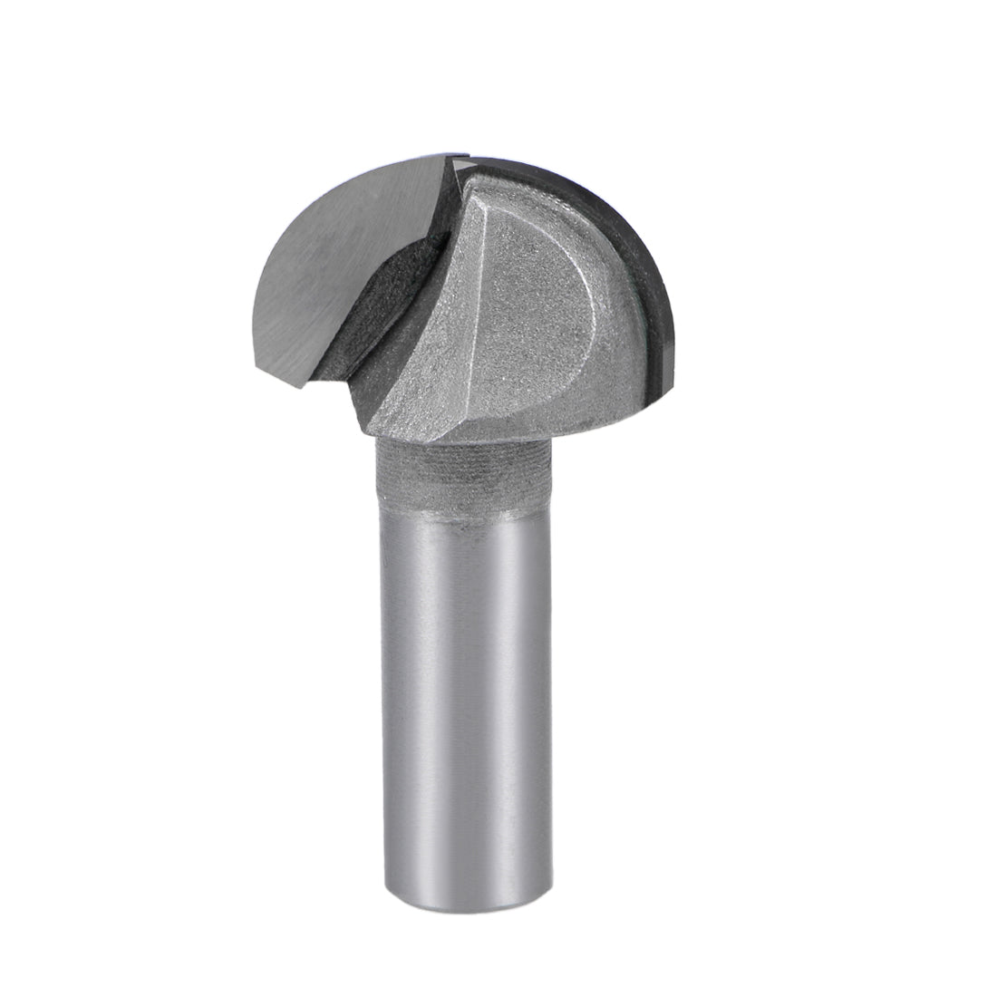 Harfington Router Bit 1/2" Shank 1-1/4" Cutting Dia. Core Box 2 Flutes Carbide for Carpentry Woodworking Milling Cutter Tool