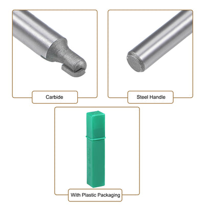 Harfington Router Bit 1/4" Shank 3/16" Cutting Dia. Core Box Carbide for Carpentry Woodworking Milling Cutter Tool