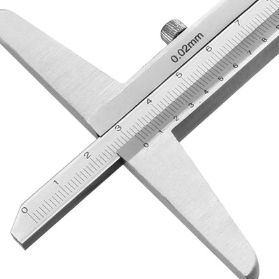 Harfington Depth Gauge Vernier Caliper 200mm X 0.02mm Carbon Steel Measuring Tool