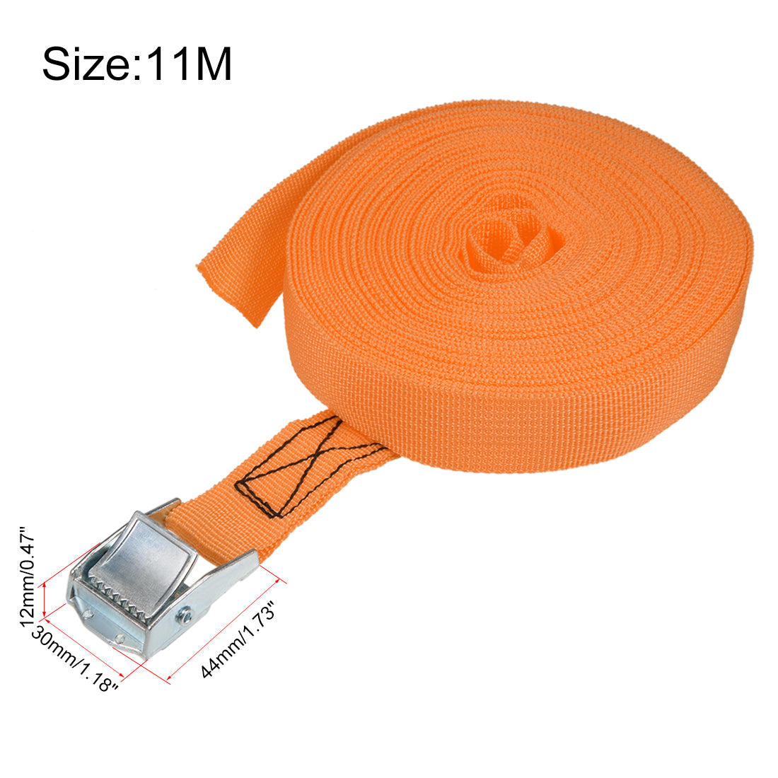 Harfington Cam Buckle Tie Down Lashing Strap Mxmm Kg Load Cap for Moving Cargo, Pack of 1