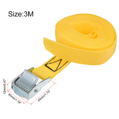 Harfington Cam Buckle Tie Down Mxmm for Moving Cargo, Pack of 1