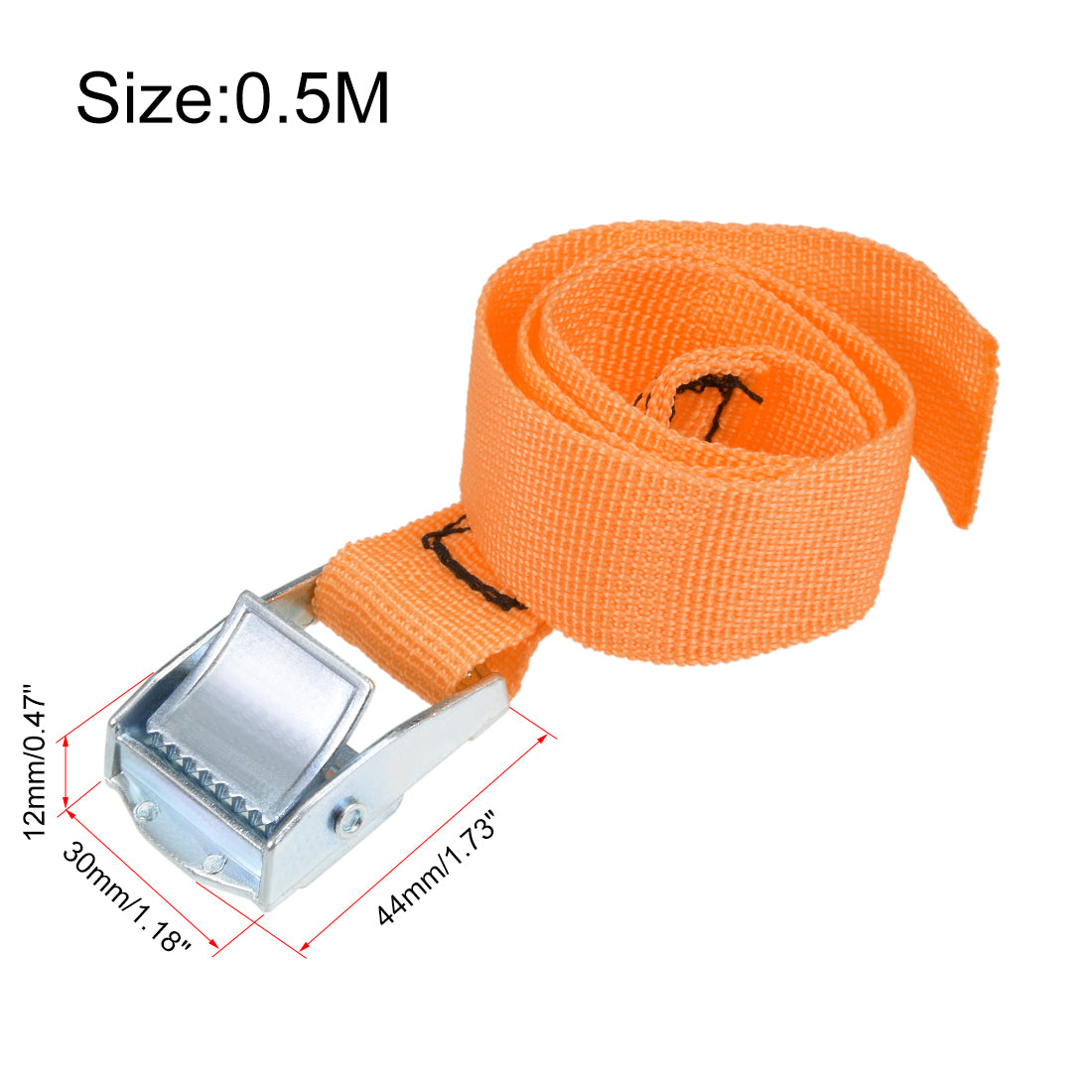 Harfington Cam Buckle Tie Down Mxmm for Moving Cargo, Pack of 1