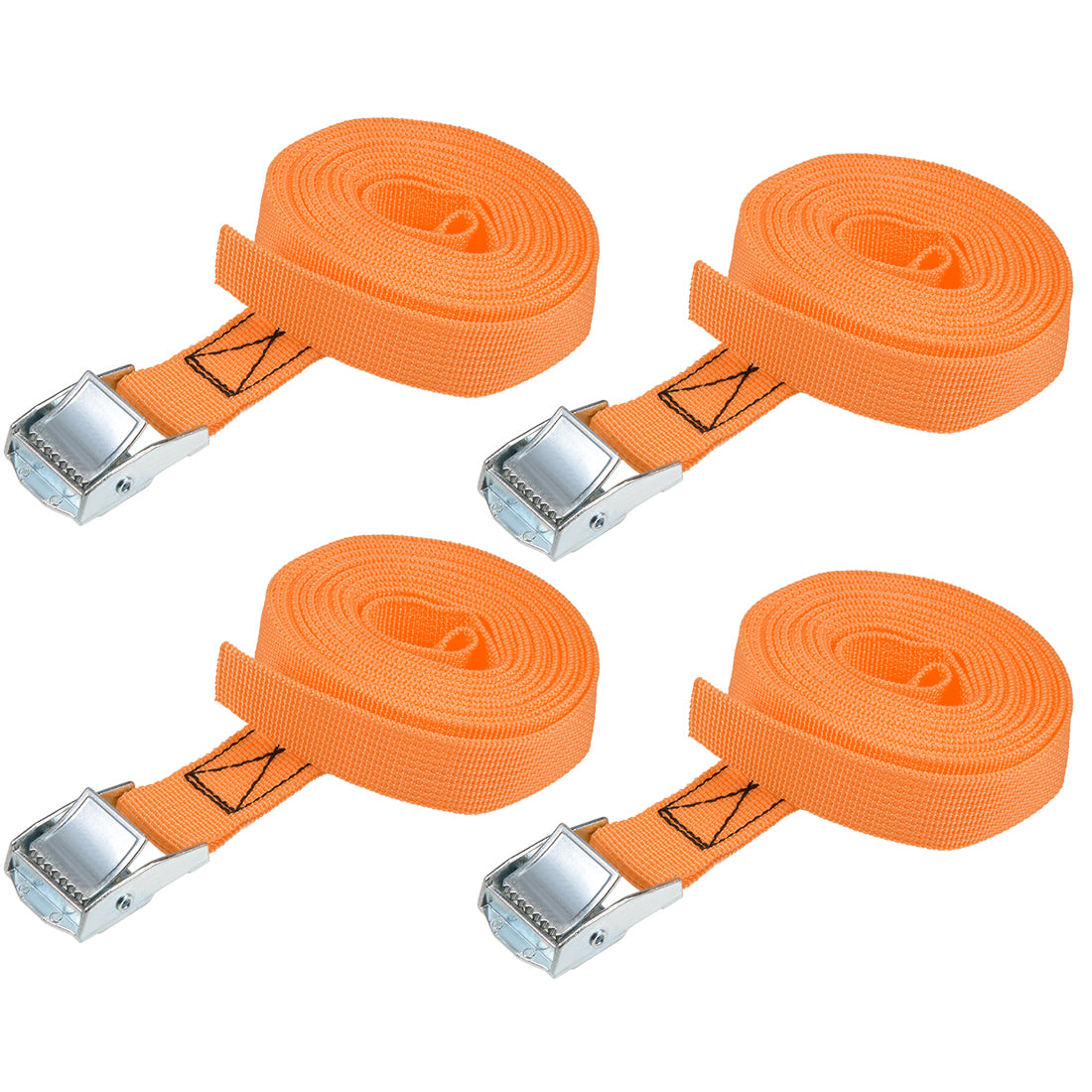 Harfington Cam Buckle Tie Down Strap MKg Load Cap for Moving Cargo, Pack of 4