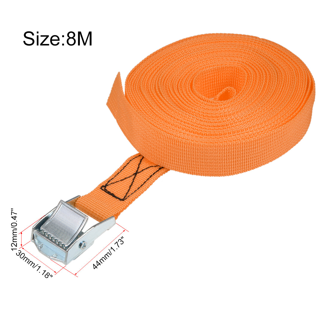 Harfington Cam Buckle Tie Down Lashing Strap for Moving Cargo, Pack of 1