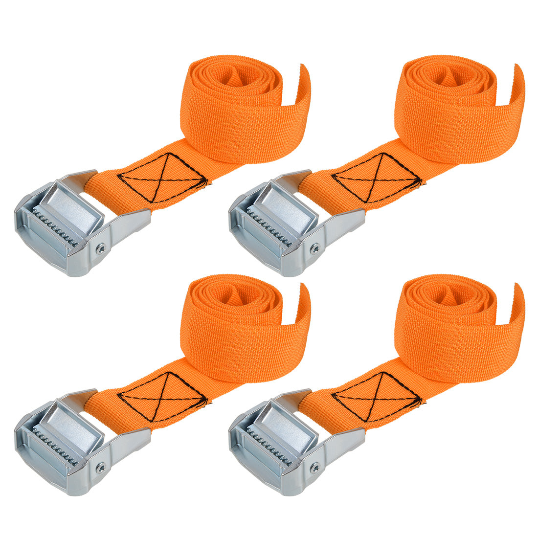 Harfington Cam Buckle Tie Down Lashing Strap Kg Load Cap for Moving Cargo, Pack of 4