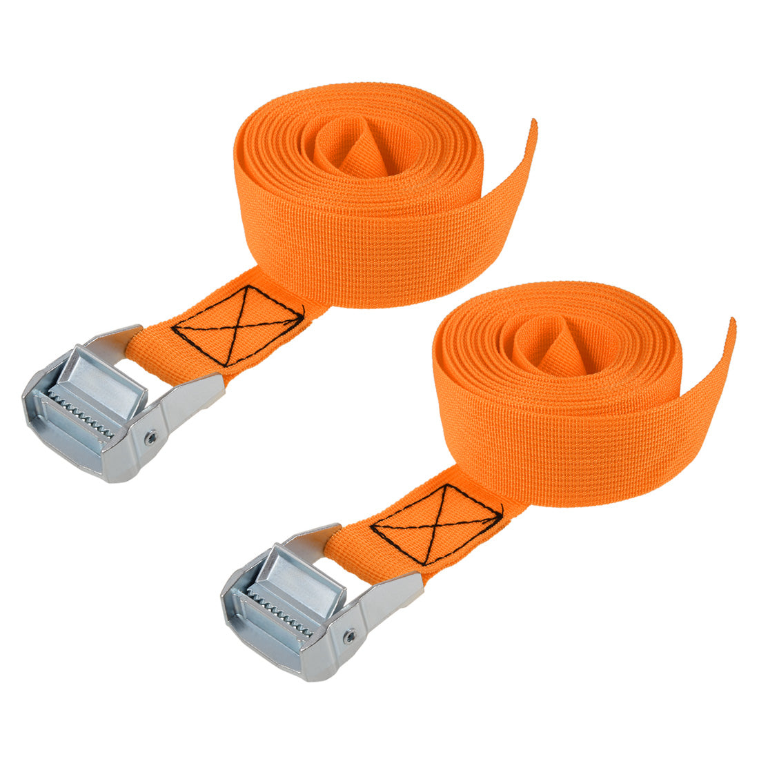 Harfington Cam Buckle Tie Down Lashing Strap Mxmm Load Cap for Moving Cargo, Pack of 2