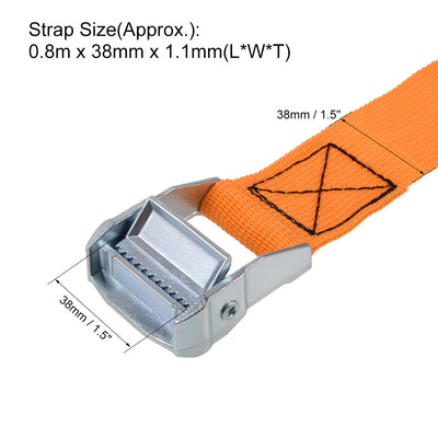 Harfington Lashing Strap Cargo Tie Down with Cam Lock Buckle Kg Work Load Pack of 1