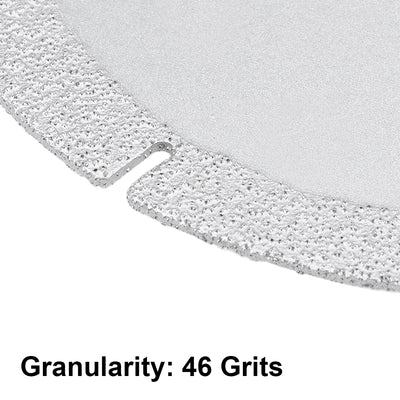 Harfington 4-inch Diamond Cutting Wheels Grinding Disc with Cuts for Stone Ceramics Glass 46 Grits Silver Tone