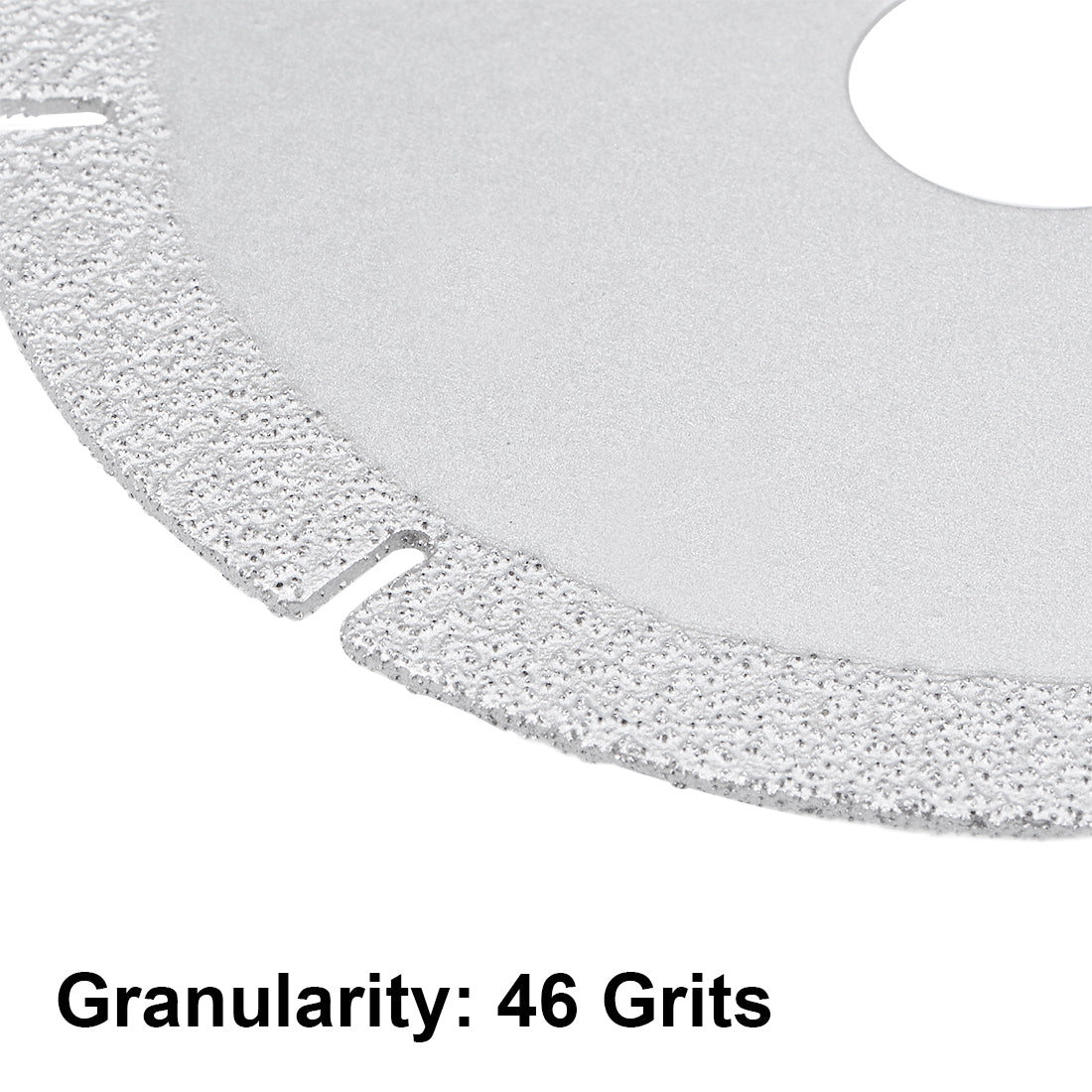 Harfington 4.5-inch Diamond Cutting Wheels Grinding Disc with Cuts for Stone Ceramics Glass 46 Grits Silver Tone 2pcs