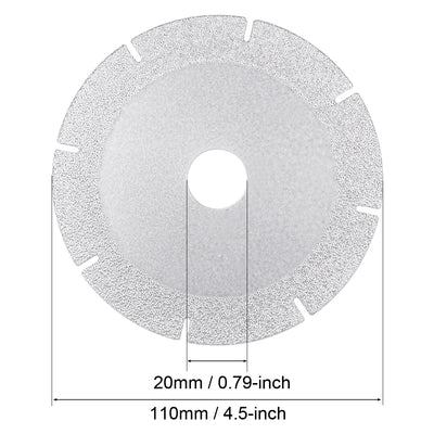 Harfington 4.5" Diamond Cutting Wheel Ceramics Grinding Disc