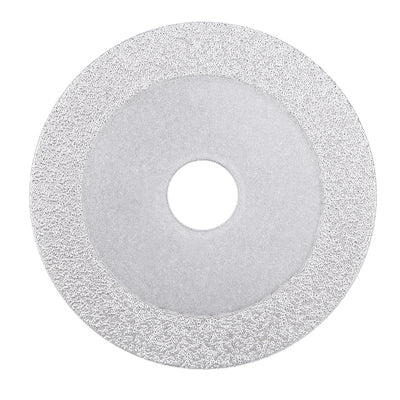Harfington 4-Inch Diamond Cutting Wheels Grinding Disc for Stone Ceramics Glass 46 Grits Silver Tone