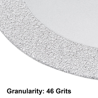 Harfington 4-Inch Diamond Cutting Wheels Grinding Disc for Stone Ceramics Glass 46 Grits Silver Tone 2pcs