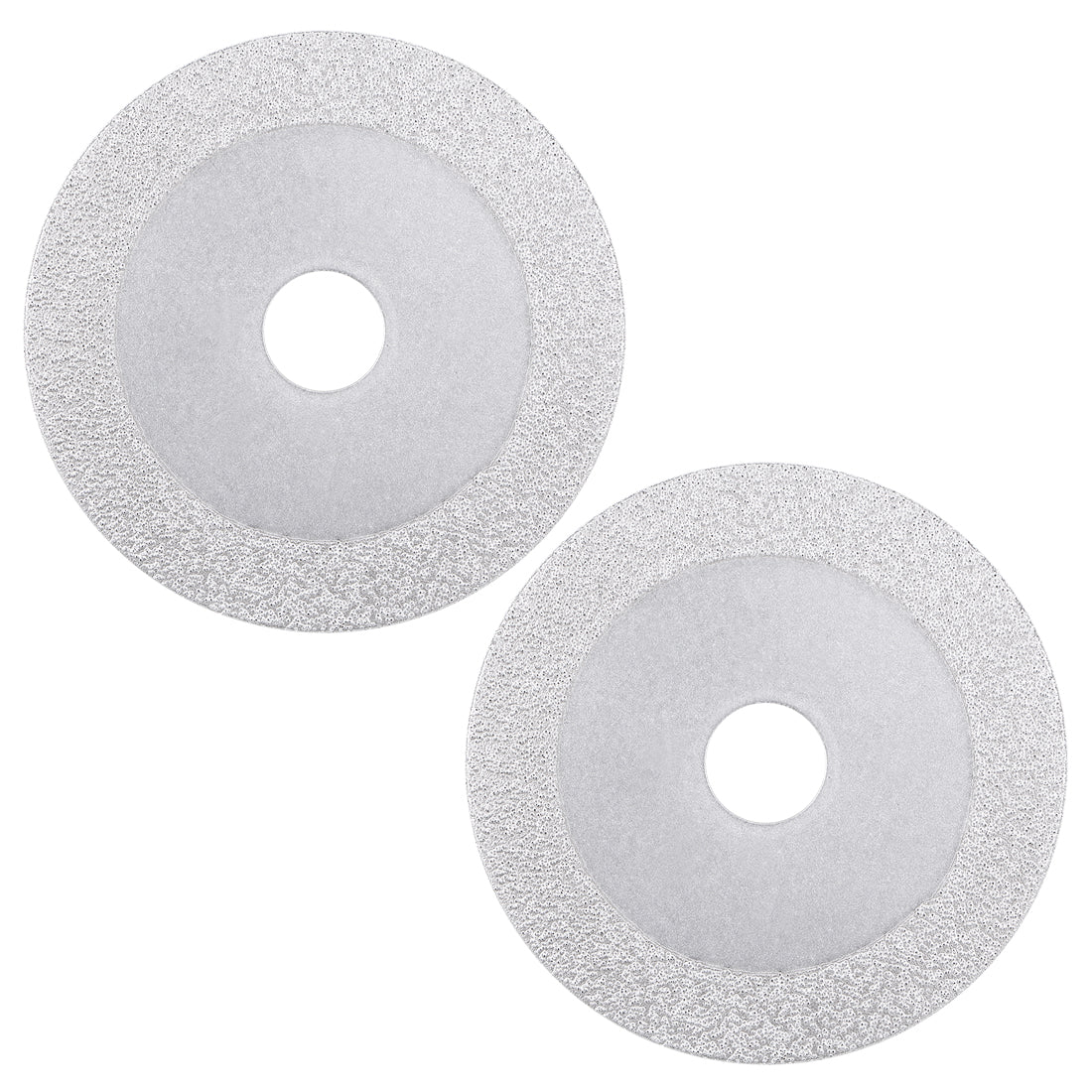 Harfington 4-Inch Diamond Cutting Wheels Grinding Disc for Stone Ceramics Glass 46 Grits Silver Tone 2pcs