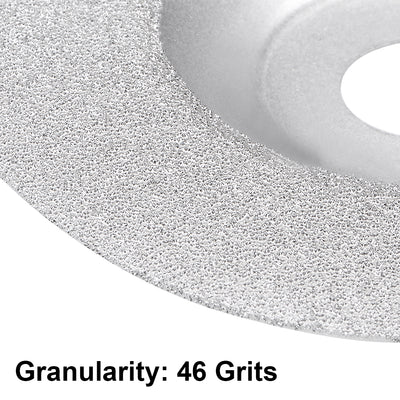 Harfington 4-Inch Diamond Cutting Wheels Cup Grinding Disc for Stone Ceramics Glass 46 Grits Silver Tone 2pcs