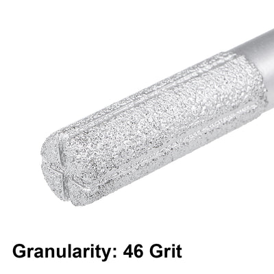 Harfington 13mm Diamond Straight Router Bit Brazed Cylinder Profile Wheel 1/2-inch Shank for Stone Marble