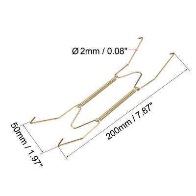 Harfington Plate Hanger, Zinc Plated Invisible Wall Decorative Hooks with Tip Protectors, 5 Pcs