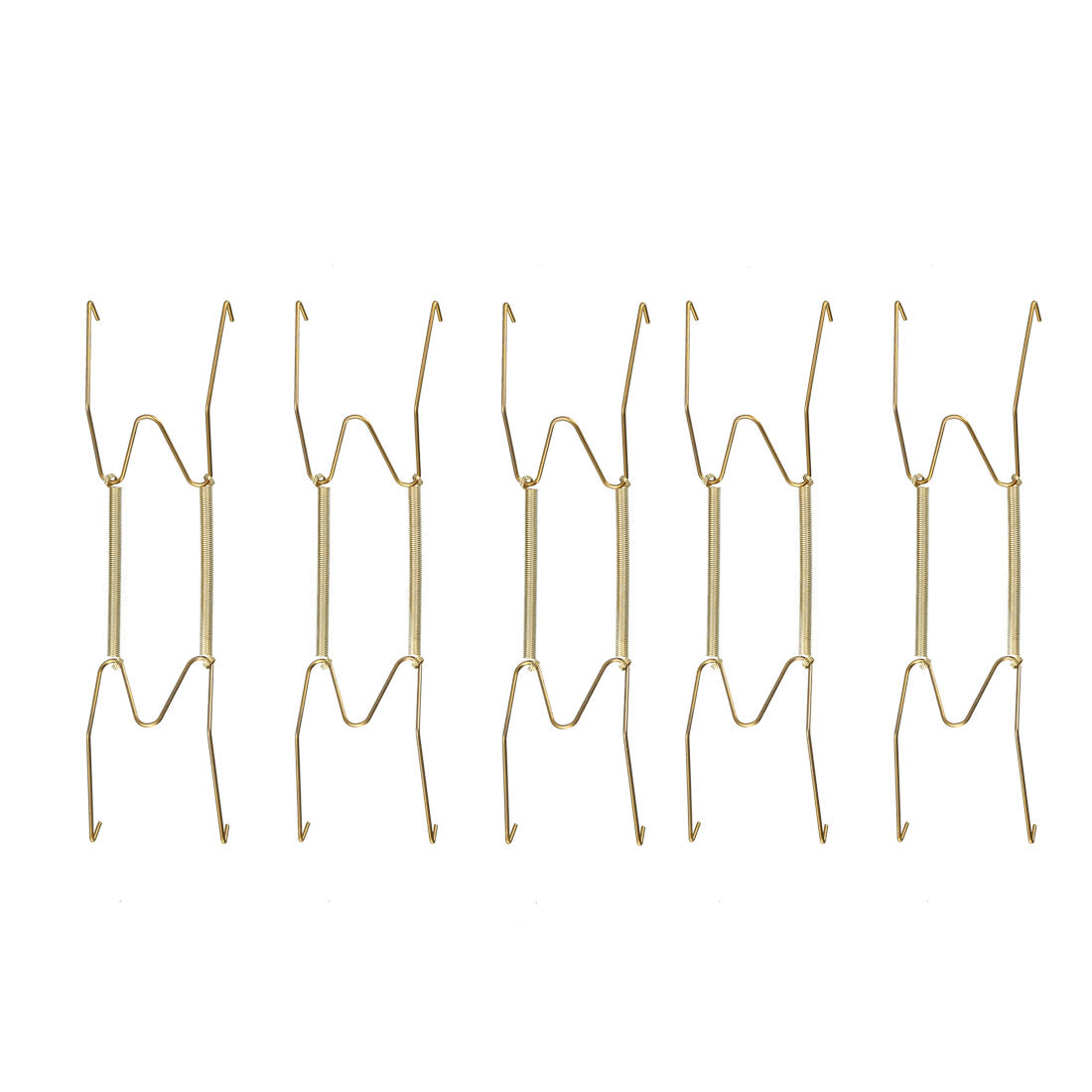 Harfington Plate Hanger, Zinc Plated Invisible Wall Decorative Hooks with Tip Protectors, 5 Pcs