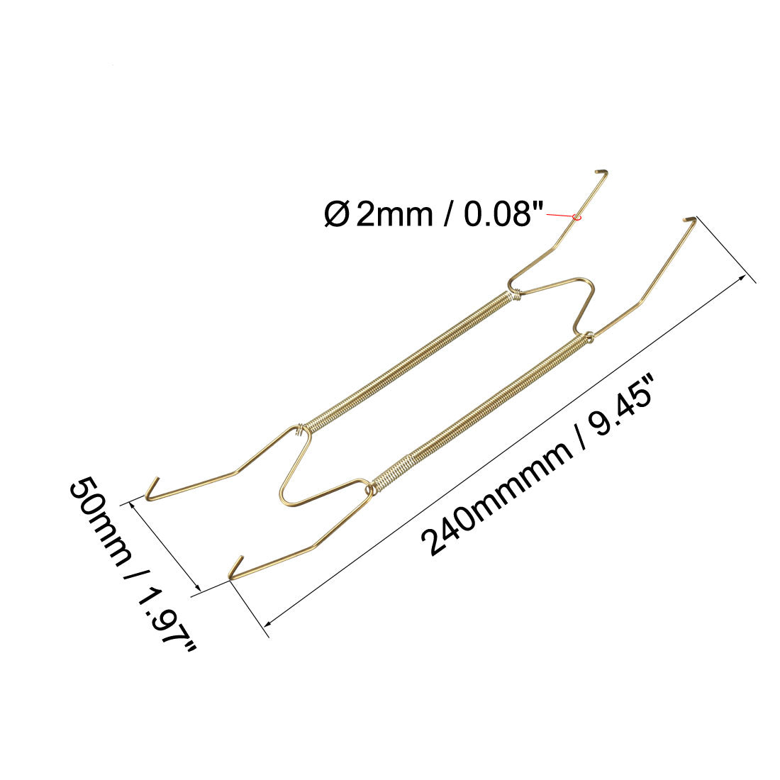 Harfington Plate Hanger, Zinc Plated Invisible Wall Decorative Hooks with Tip Protectors, 5 Pcs