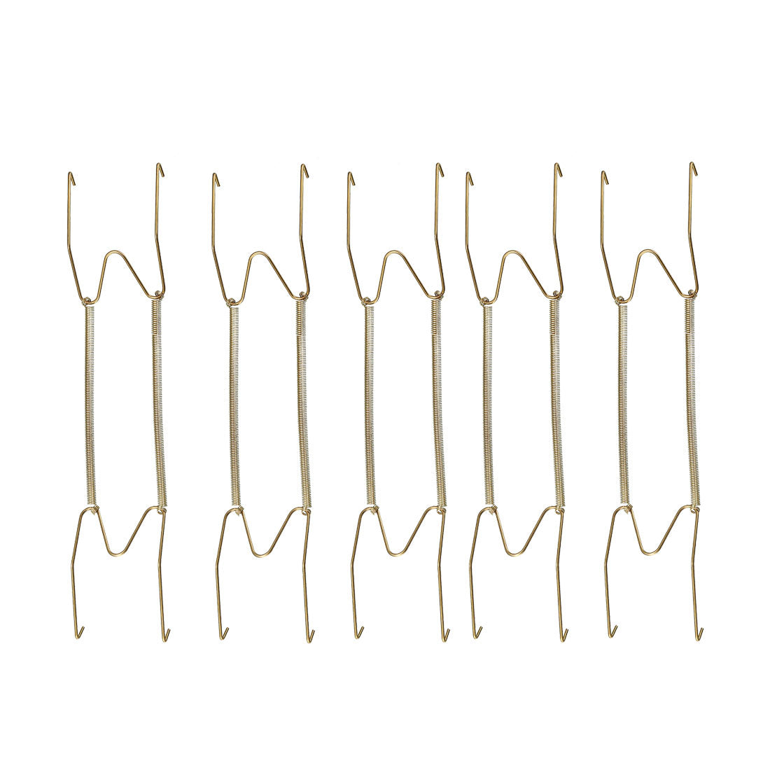 Harfington Plate Hanger, Zinc Plated Invisible Wall Decorative Hooks with Tip Protectors, 5 Pcs