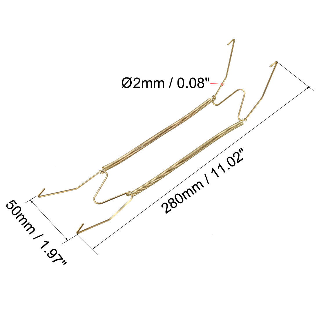 Harfington Plate Hanger, Zinc Plated Invisible Wall Decorative Hooks with Tip Protectors, 5 Pcs