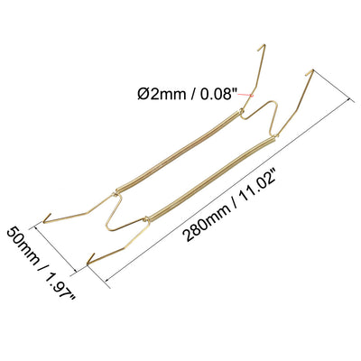 Harfington Plate Hanger, Zinc Plated Invisible Wall Decorative Hooks with Tip Protectors, 5 Pcs