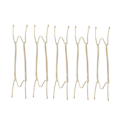 Harfington Plate Hanger, Zinc Plated Invisible Wall Decorative Hooks with Tip Protectors, 5 Pcs