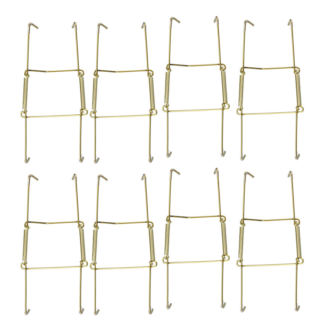 Harfington Plate Hanger, Zinc Plated Invisible Wall Decorative Hooks with Tip Protectors, 8 Pcs