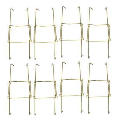 Harfington Plate Hanger, Zinc Plated Invisible Wall Decorative Hooks with Tip Protectors, 8 Pcs