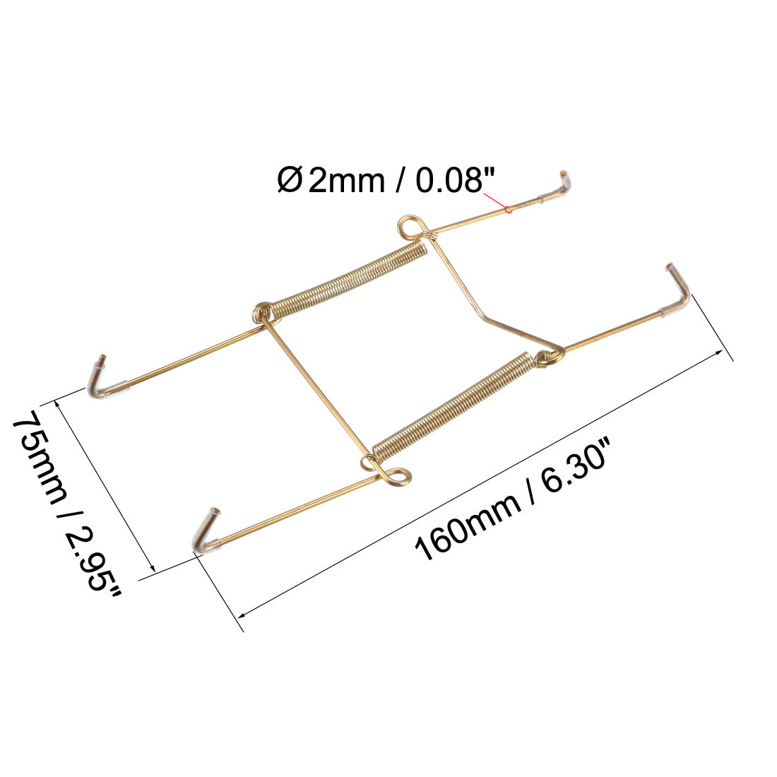 Harfington Plate Hanger, Zinc Plated Invisible Wall Decorative Hooks with Tip Protectors, 8 Pcs