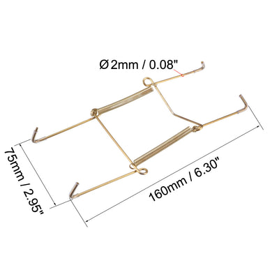 Harfington Plate Hanger, Zinc Plated Invisible Wall Decorative Hooks with Tip Protectors, 8 Pcs